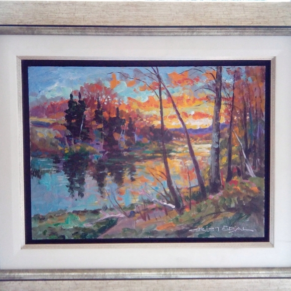 ⚡️HOST PICK‼️⚡️12x16 Original Painting by Juan Cristobal Pinochet - Picture 2 of 8